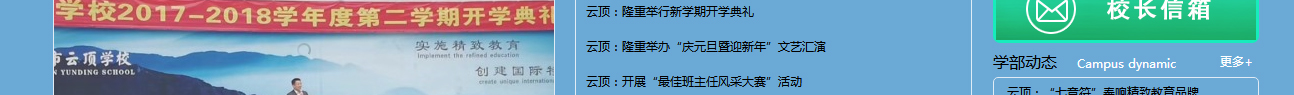 云頂學(xué)校網(wǎng)站效果圖